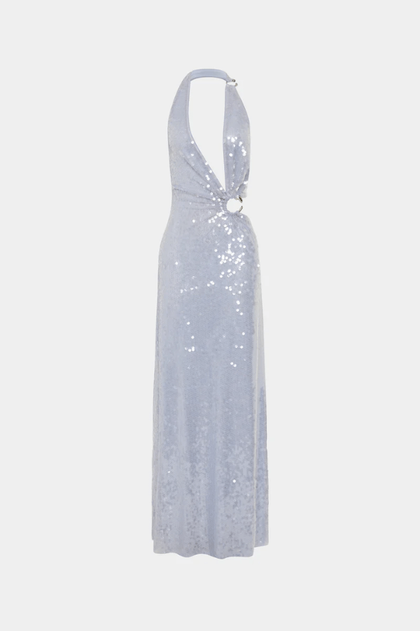 The 'Devon' Sequin Dress Cloud Blue
